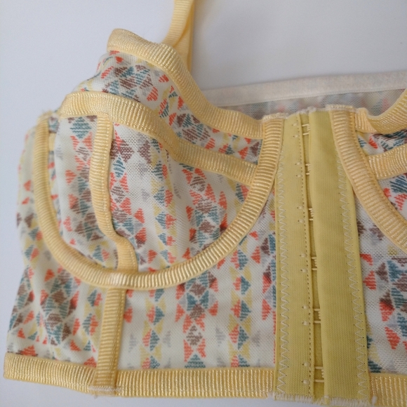 Free People Intimately | Longline Corset Bralette with Boning | Size 32C - Picture 7 of 14